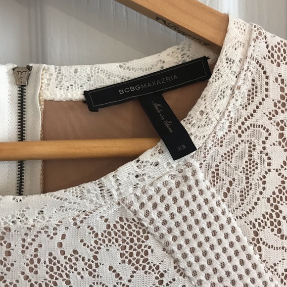 BCBG MaxAzria lace white dress - Picture 2 of 6